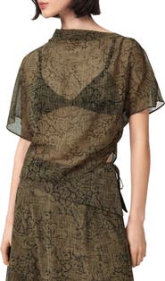 AllSaints Sali Sheer Woven Shirt