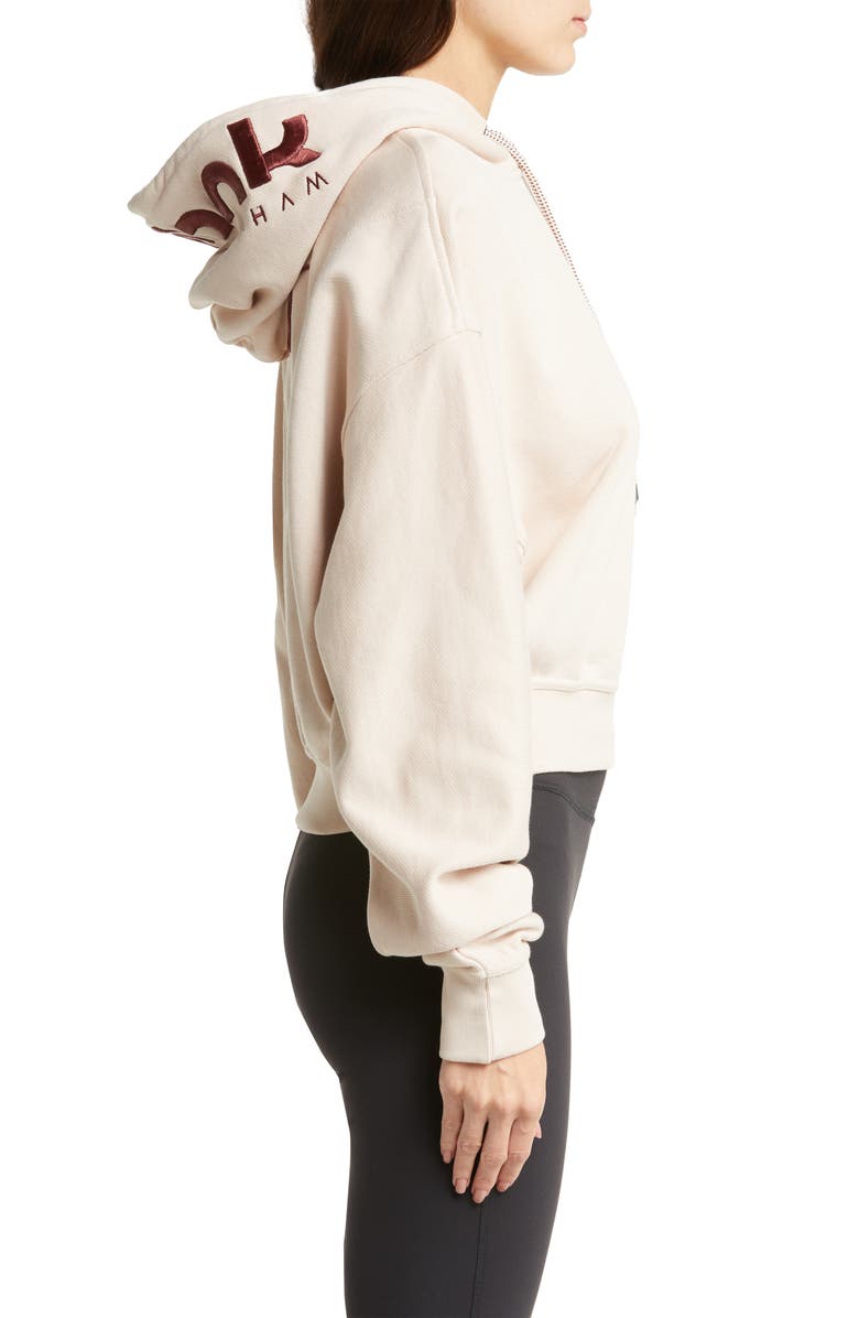 Reebok x Victoria Beckham x Victoria Beckham Logo Crop Hoodie, Alternate, color, 