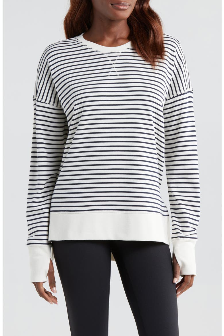 After Class Sweatshirt, Main, color, LILY WHITE