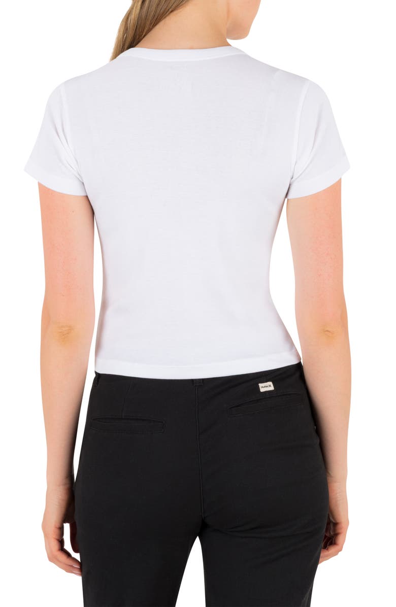 Hurley Burgeon Baby Tee, Alternate, color, White