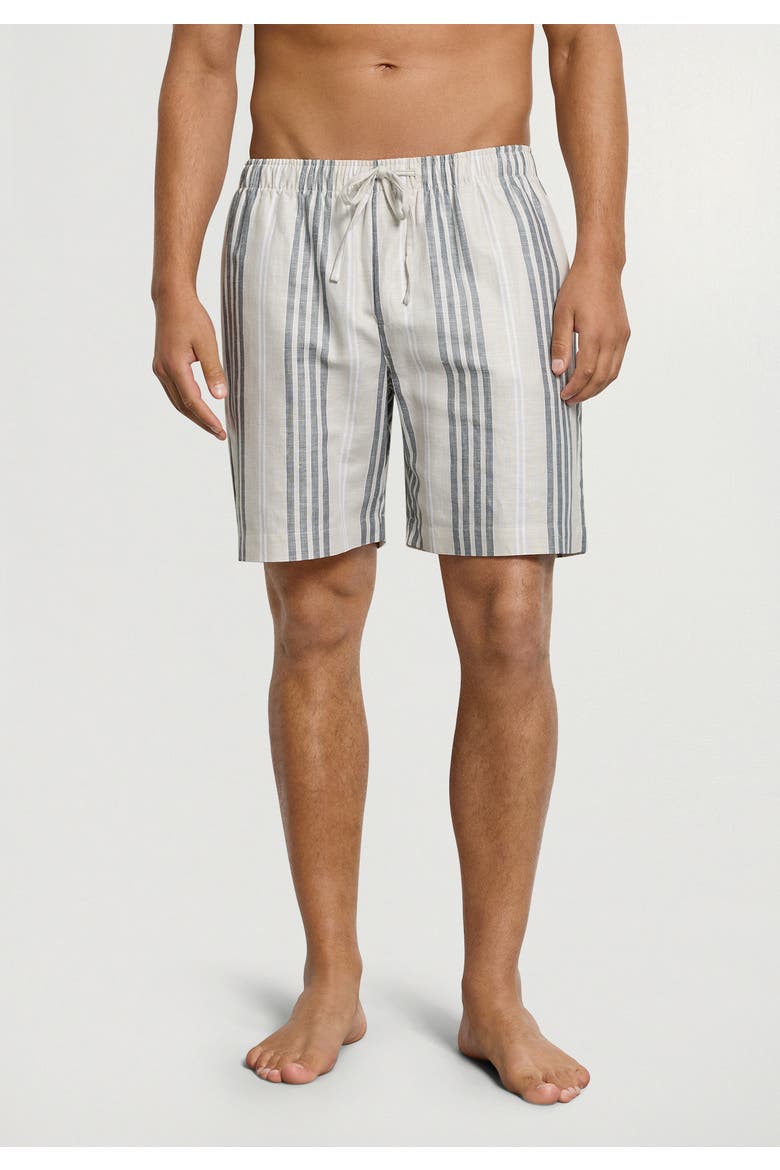 UC Linen and Cotton Woven Shorts, Alternate, color, Sandy Stripe
