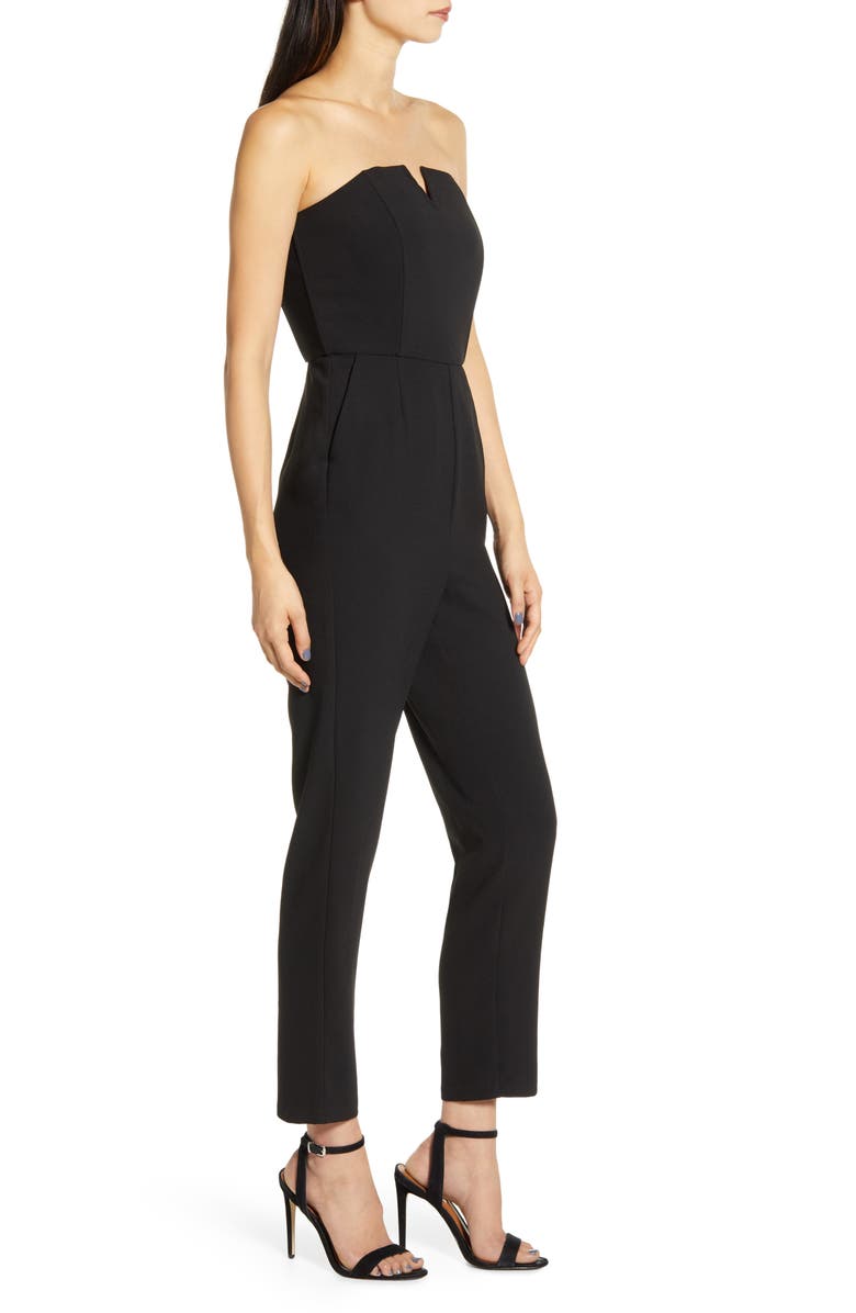 cupcakes and cashmere Jessalyn Strapless Jumpsuit, Alternate, color, 
