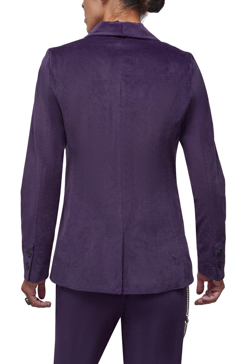 The Empower Velveteen Tux Blazer, Alternate, color, PLUM