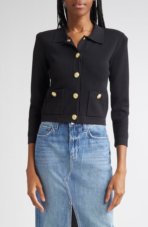 L Agence L'agence Osiris Knit Jacket In Black
