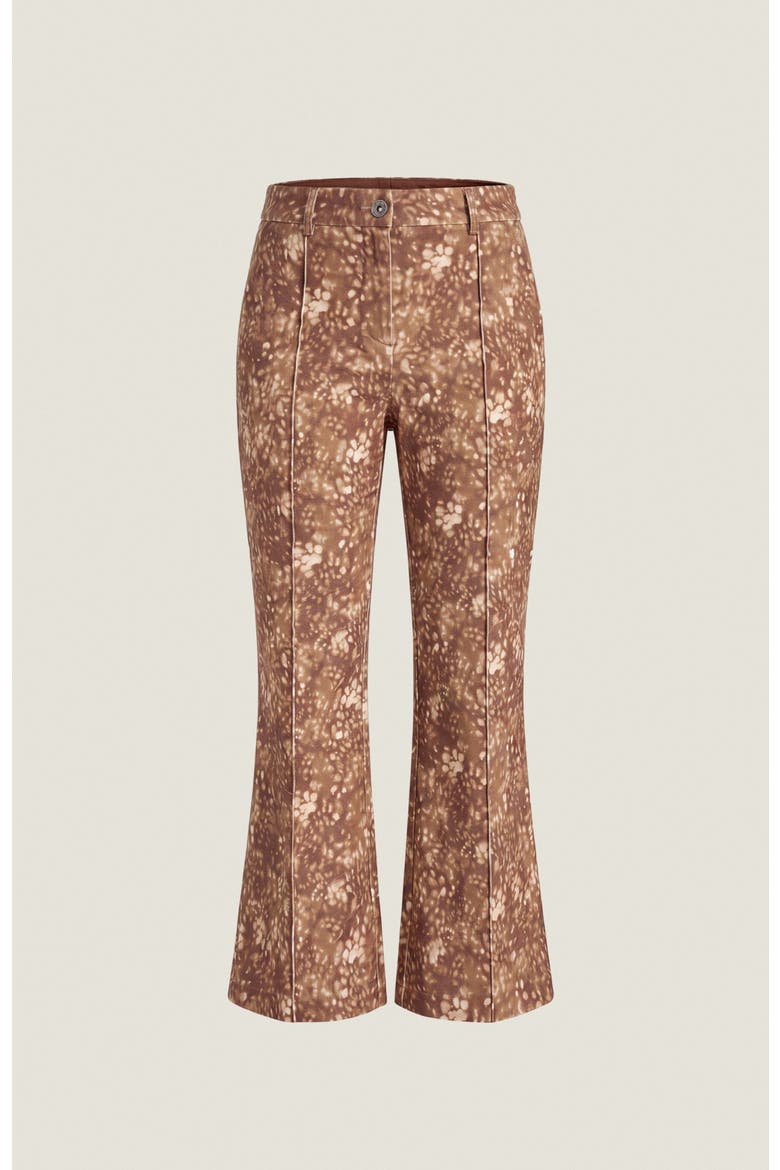 Madison Velvet Crop Kick Flare Pants, Alternate, color, Cedar Multi