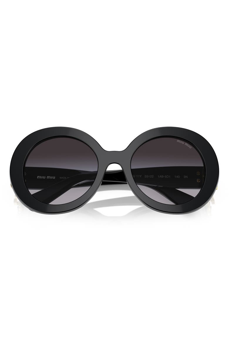 Miu Miu 55mm Round Sunglasses, Main, color, 