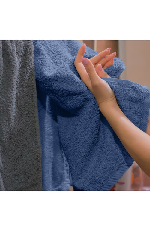 Utica Essentials 6-piece Cotton Bath Towel Set In Blue