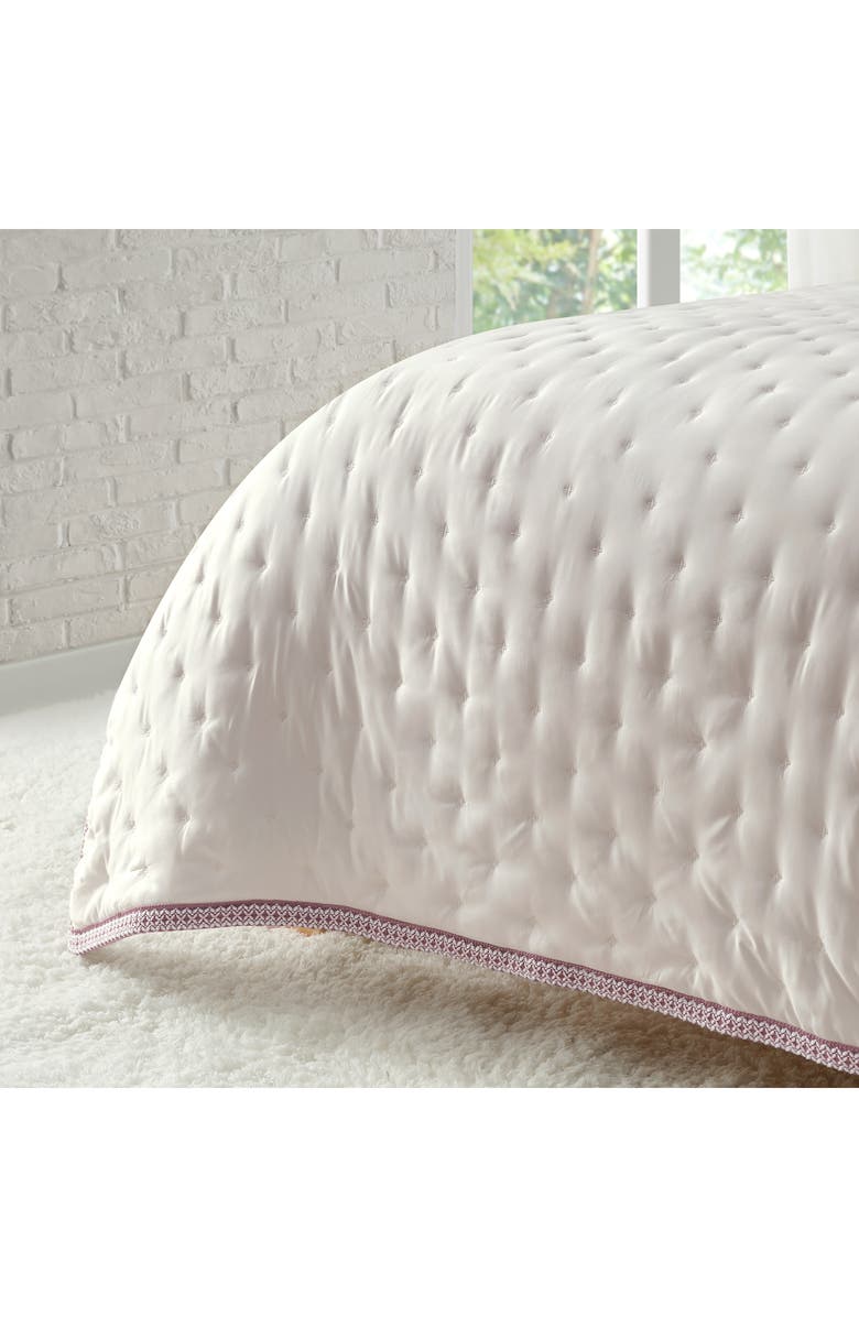 UGG<sup>®</sup> Devon UGGBraid Quilt & Shams Set, Alternate, color, Snow/ Dusty Orchid