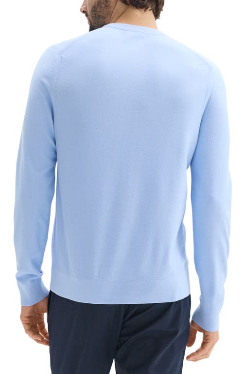 Theory Textured Crewneck Sweater In Clear Sky