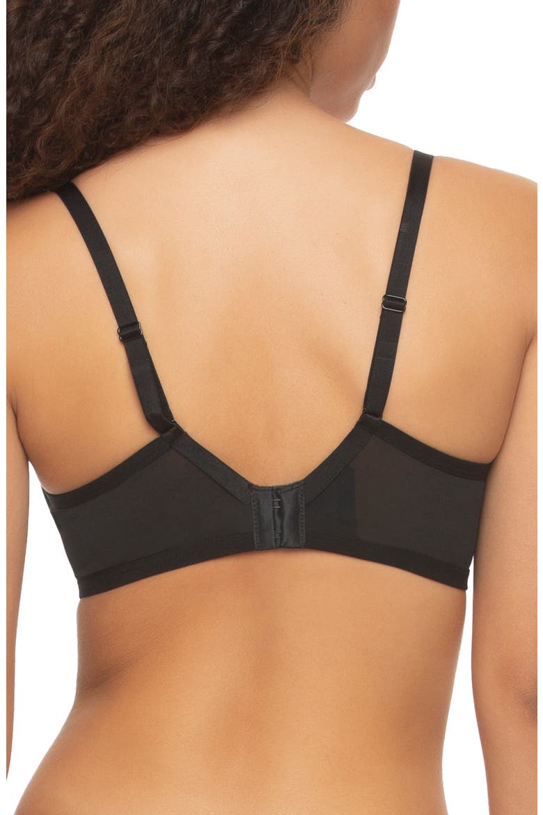 Ethereal Unlined Underwire Bra, Alternate, color, BLACK