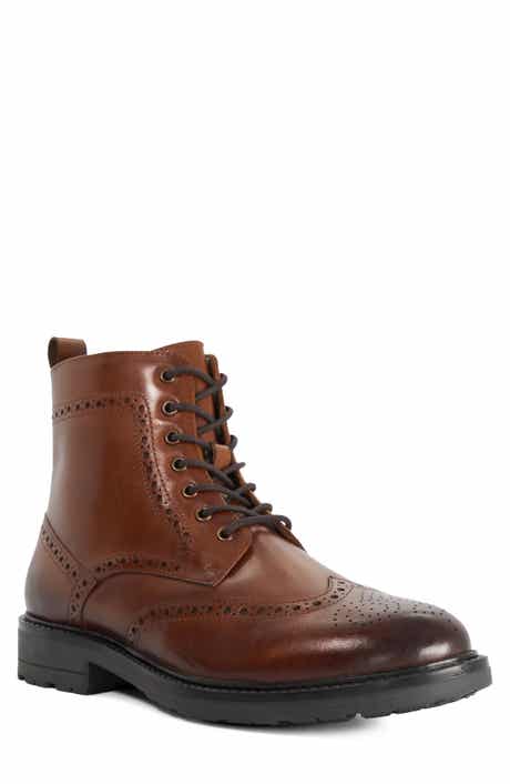 Mattially Wingtip Leather Boot