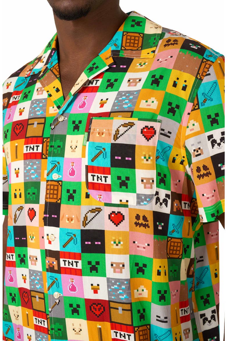 Digital Check Camp Shirt, Alternate, color, MISCELLANEOUS