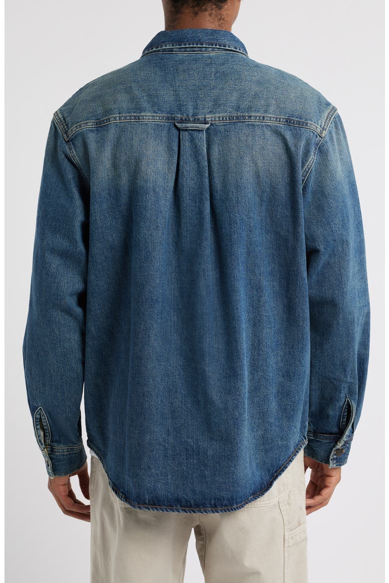 Lincoln Denim Shirt Jacket, Alternate, color, BLUE WORN USED WASH