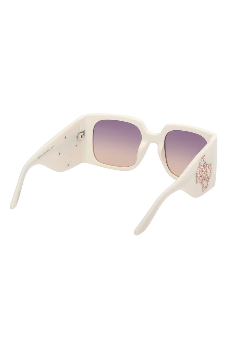 GUESS Square Sunglasses, Alternate, color, White / Gradient