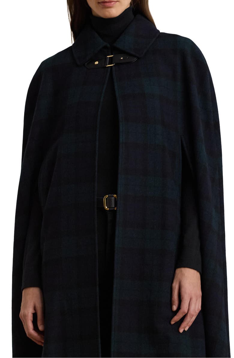 Lauren Ralph Lauren LONG WOOL CAPE, Alternate, color, 