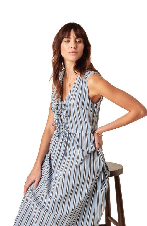 NOBODY'S CHILD NOBODY'S CHILD POSEY STRIPE SLEEVELESS MIDI DRESS