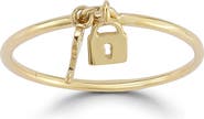 Ember Fine Jewelry Lock & Key Charm Ring