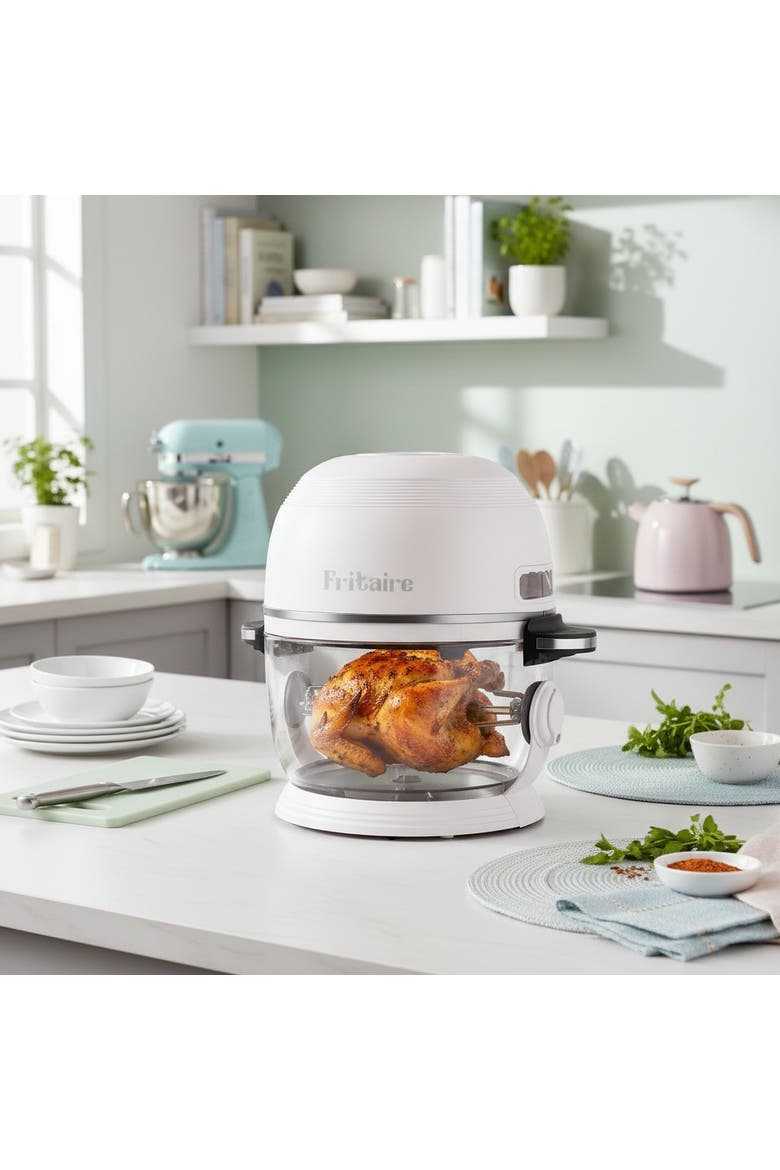 Self-Cleaning & Non-Toxic Air Fryer, Alternate, color, White