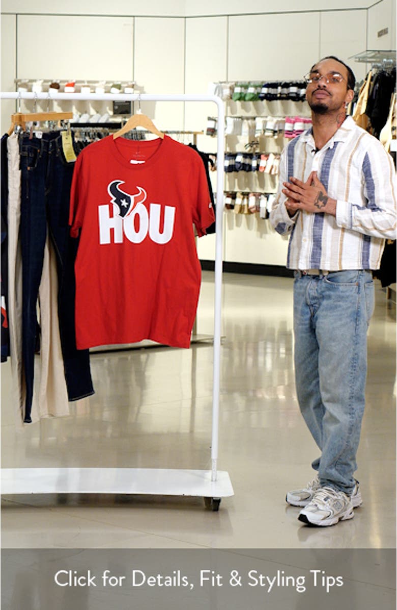 Men's Nike  Red Houston Texans Local Essential T-Shirt, sales video thumbnail