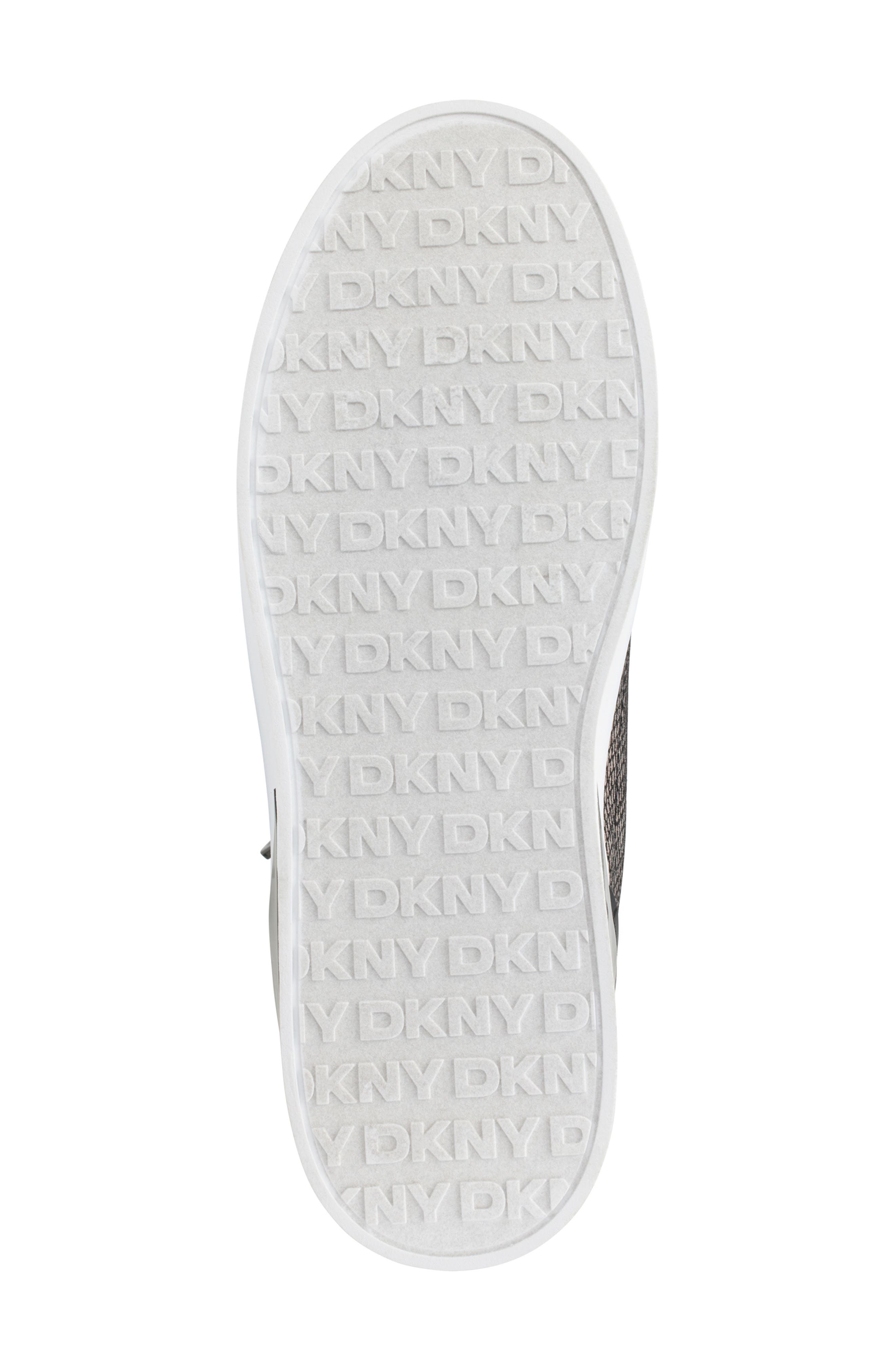 DKNY Mei Sneaker, Alternate, color, Pewter/ Black