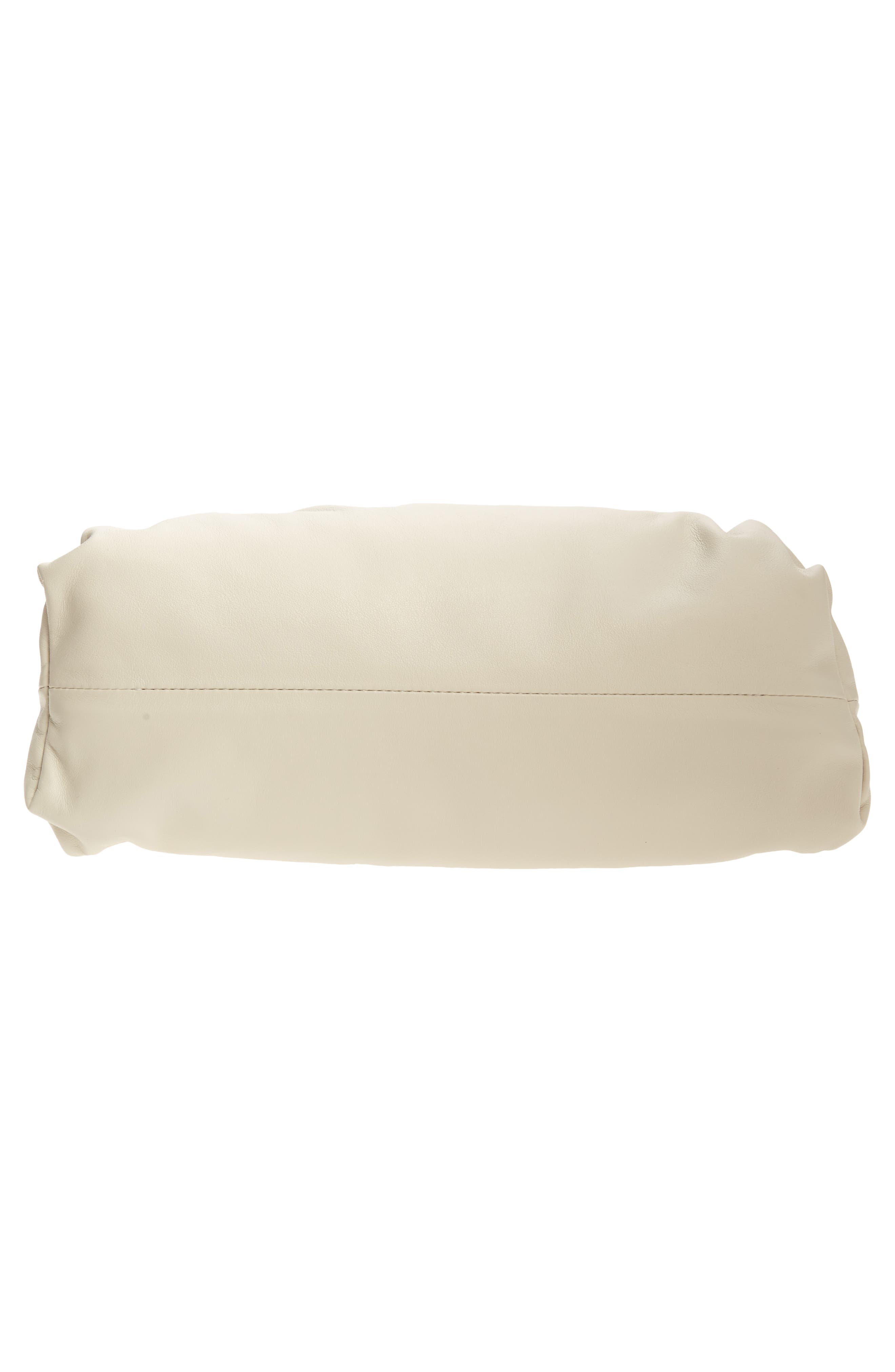 The Chain Pouch Leather Shoulder Bag, Alternate, color, PLASTER/ GOLD