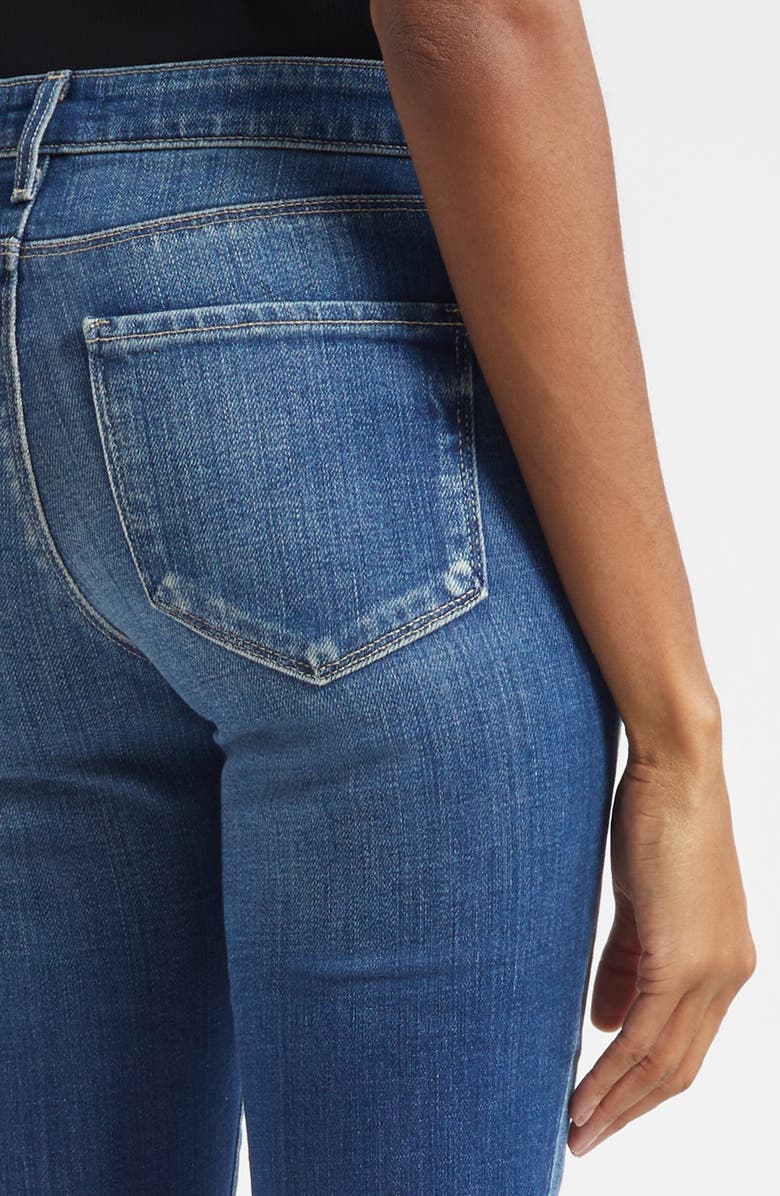 L'AGENCE Sneeki Raw Hem Straight Leg Jeans, Alternate, color, Hasting