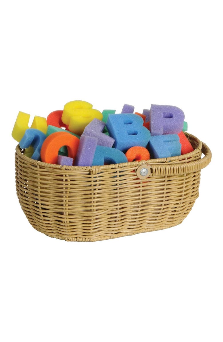 Kaplan Early Learning Company Wicker Storage Basket - Set of 2, Alternate, color, Brown