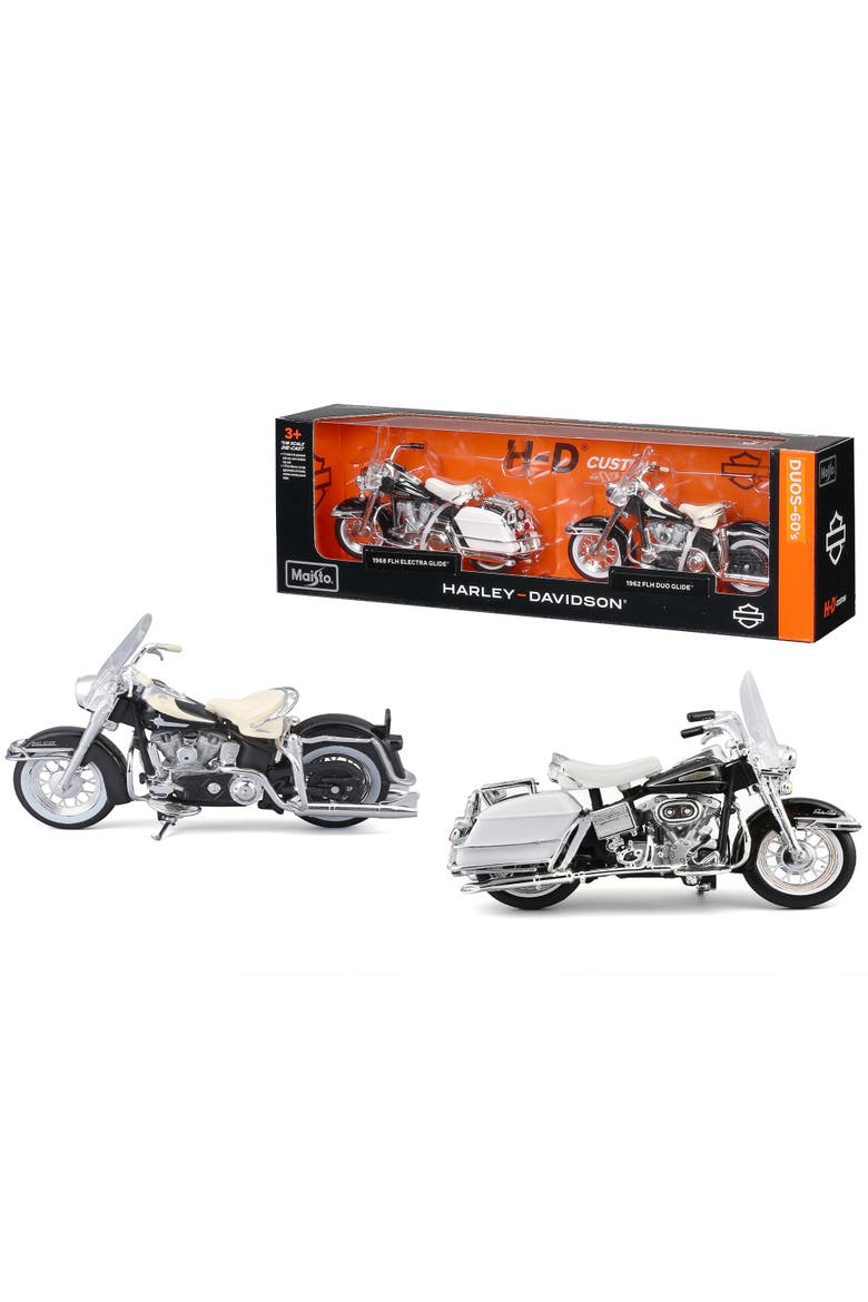Duos 60s Motorcycle Set Collectible Vehicles, Alternate, color, Multicolored