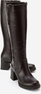 Forever & Always Shoes Lensa Leather Block Heel Boot