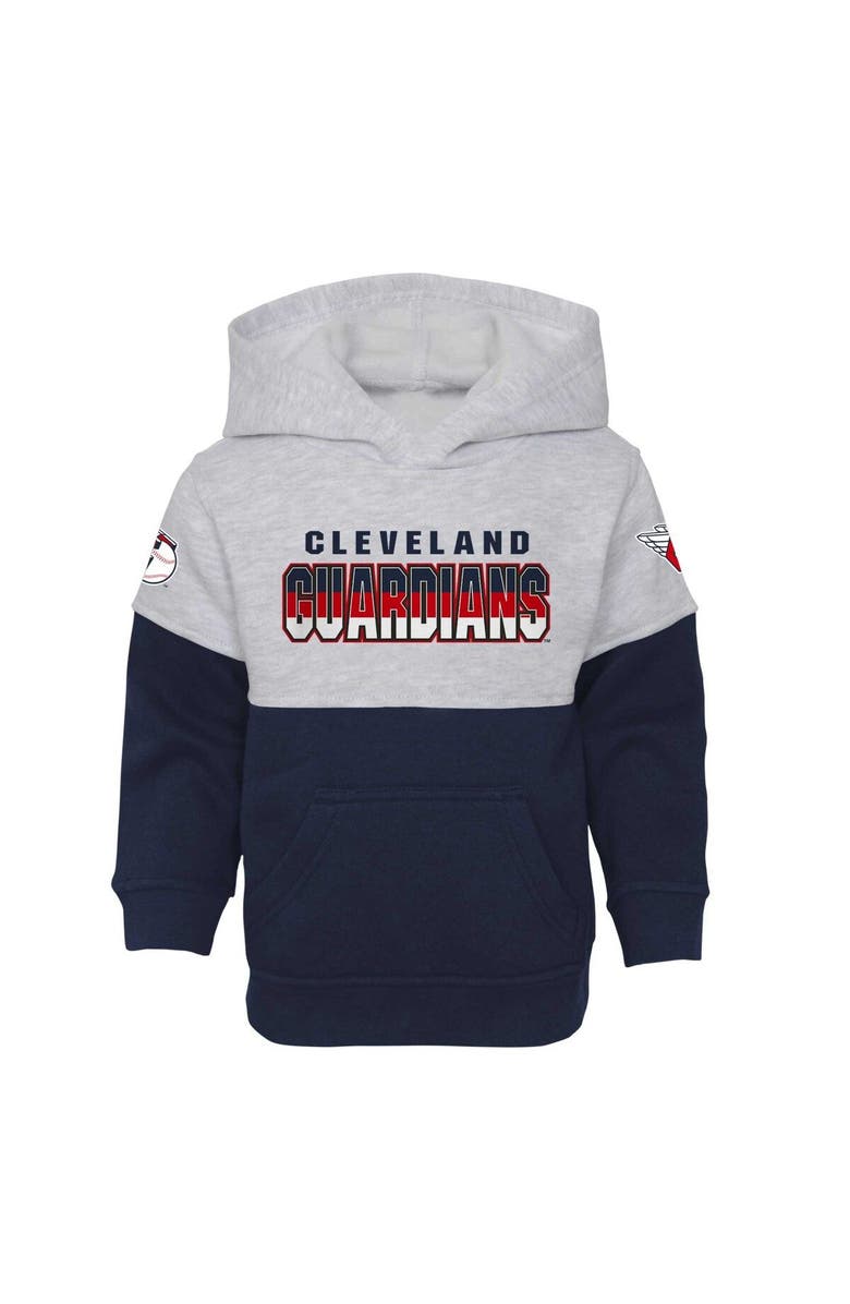 Outerstuff Toddler Navy/Heather Gray Cleveland Guardians Two-Piece Playmaker Set, Alternate, color, Navy