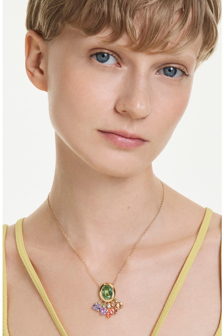 Gema Crystal Charm Pendant Necklace, Alternate, color, GOLD/ WHITE
