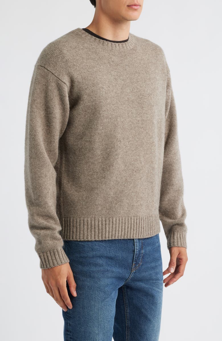 FRAME Yak Hair & Merino Wool Sweater, Alternate, color, Dark Taupe