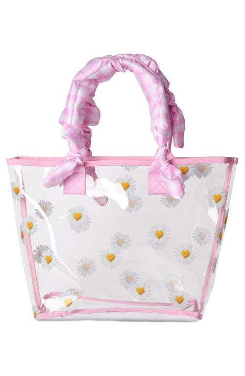 Shop Iscream Kids' Daisy Tote With Cosmetic Bag Insert In Pink