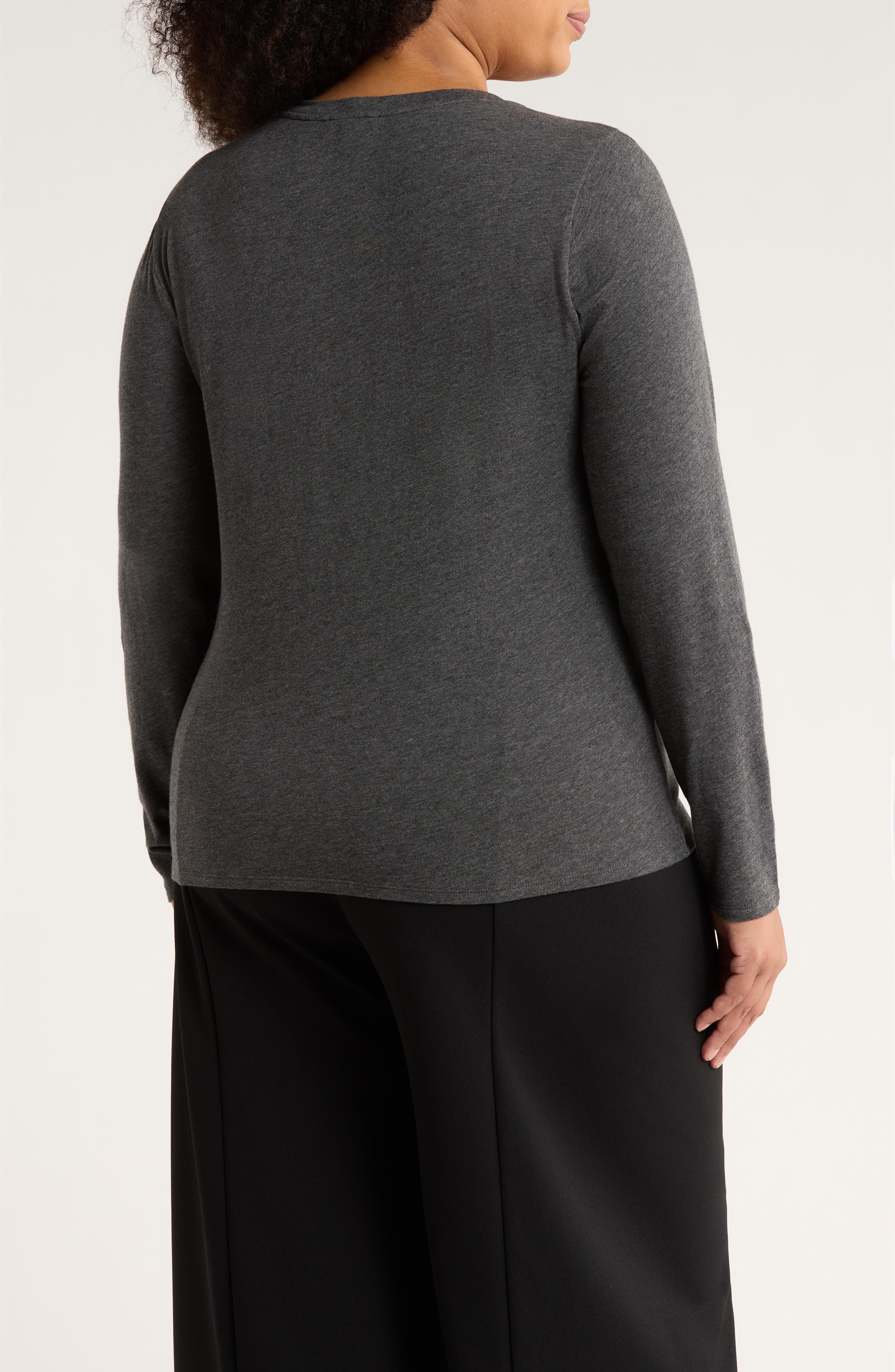 V-Neck Long Sleeve T-Shirt - image 2