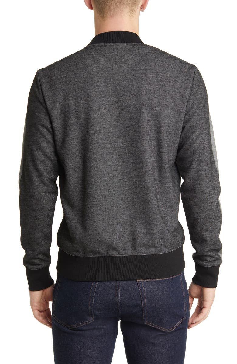 Robert Barakett Stanstead Knit Track Jacket, Alternate, color, Black