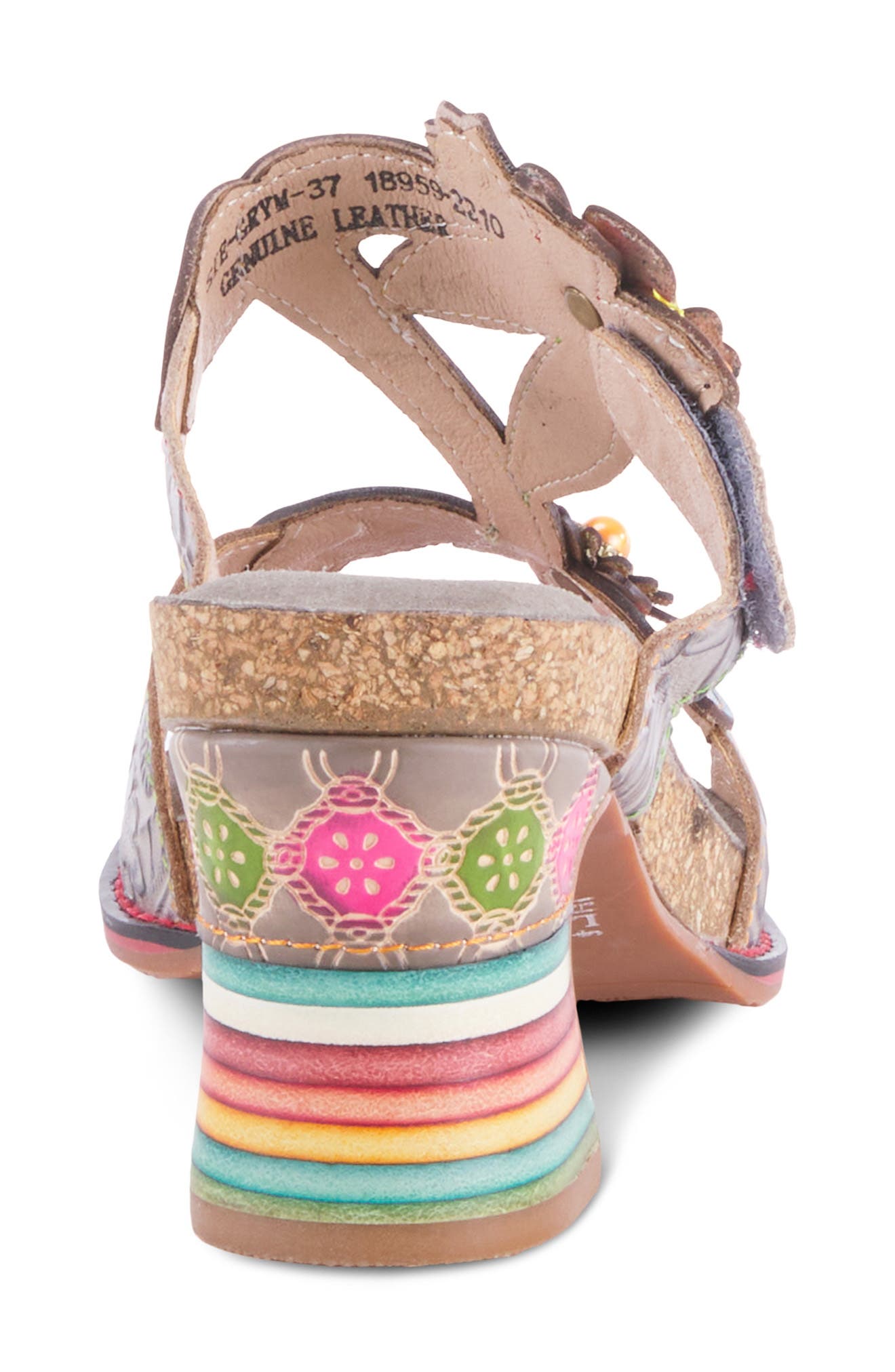 L'Artiste by Spring Step Rossie Floral Slide Sandal, Alternate, color, Grey Multi