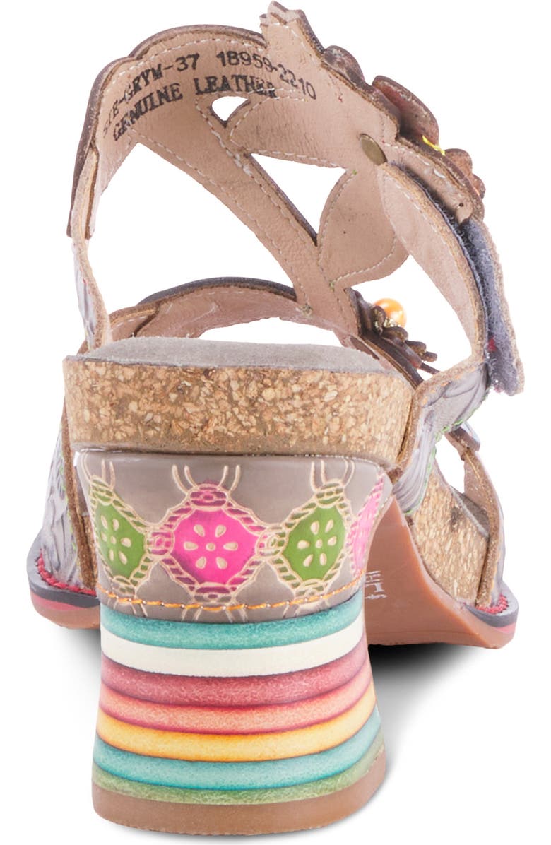 L'Artiste by Spring Step Rossie Floral Slide Sandal, Alternate, color, Grey Multi