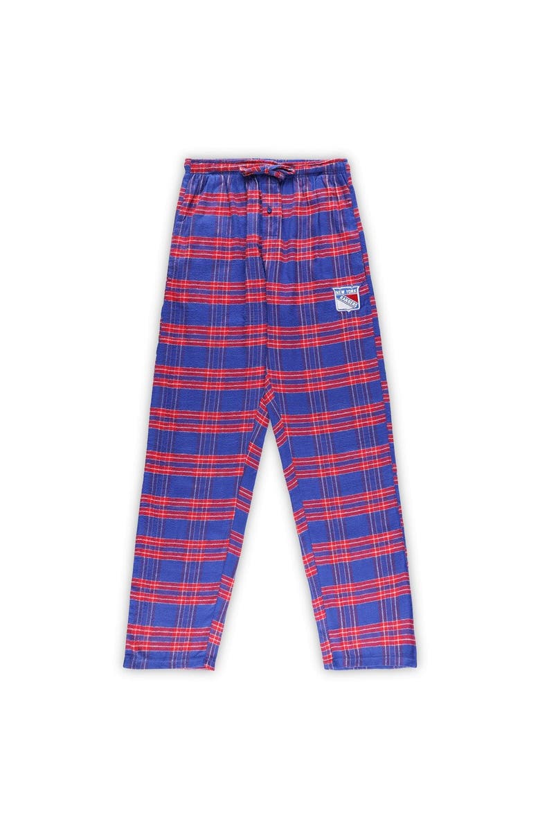 PROFILE Men's Blue/Red New York Rangers Big & Tall T-Shirt & Pajama Pants Sleep Set, Alternate, color,