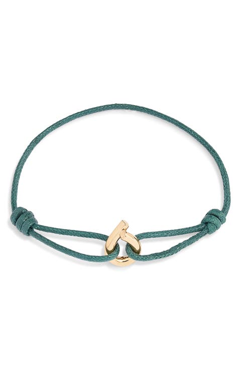 Waxed Cotton Cord Bracelet