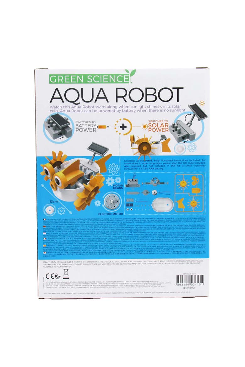 Green Science Aqua Robot Diy Swimming Fish Toy, Alternate, color, Multicolored