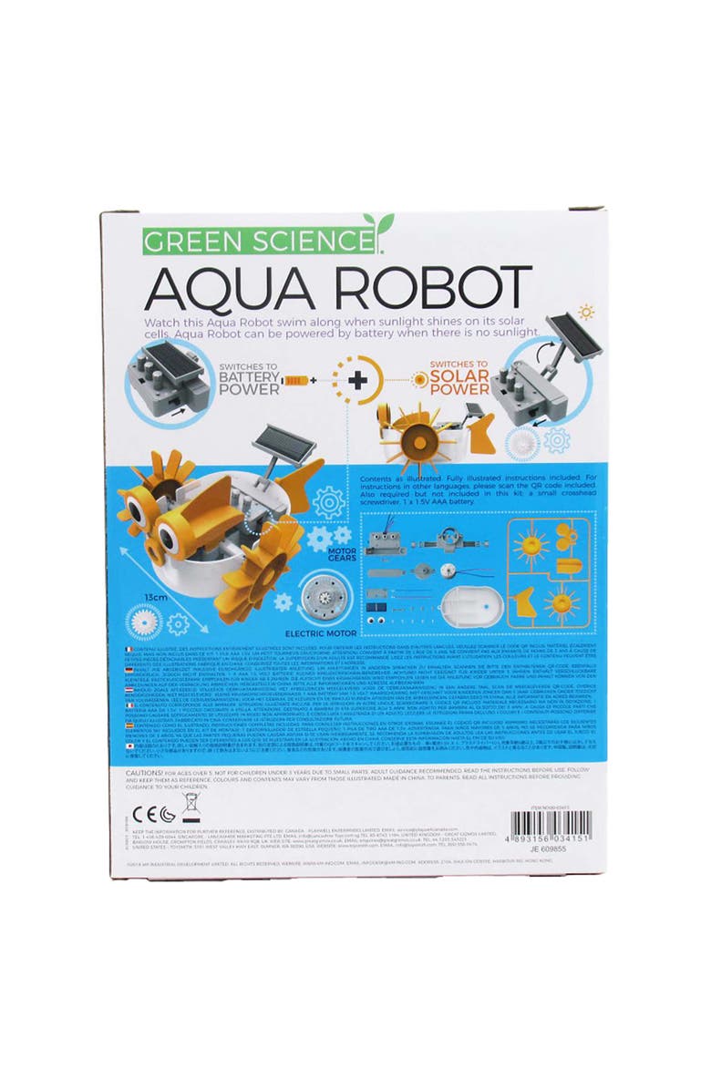 4M Green Science Aqua Robot Diy Swimming Fish Toy, Alternate, color, Multicolored