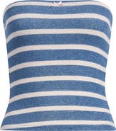 HAPPY CAMP3R Stripe Quinn Strapless Top
