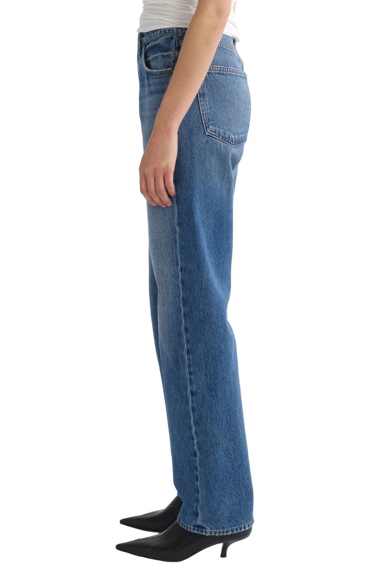 '90s Pinch Waist High Waist Straight Leg Jeans, Alternate, color, CIRCULATE