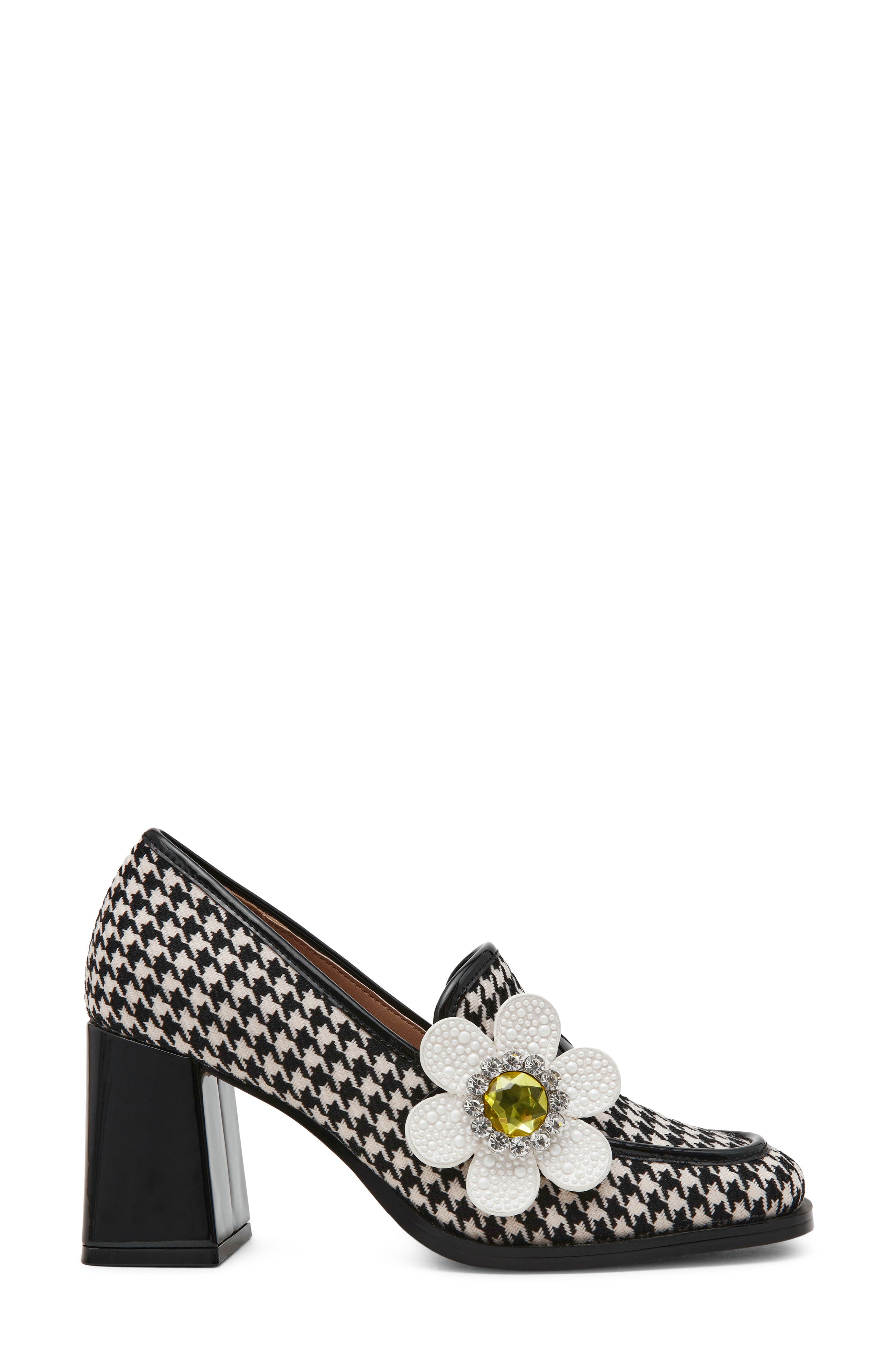 Casandra Loafer Pump, Alternate, color, BLACK/ WHITE MULTI