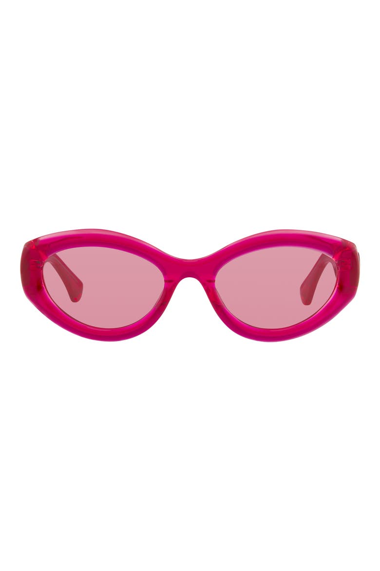 54mm Cat Eye Sunglasses, Main, color, FUCHSIA CRYSTAL/ PINK