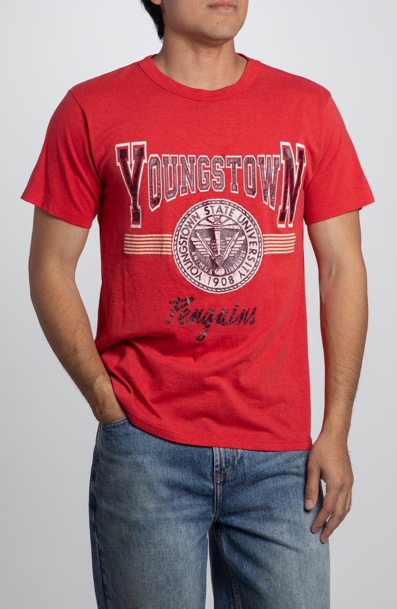 Elwood Vintage Youngstown State Tee, Main, color, Red