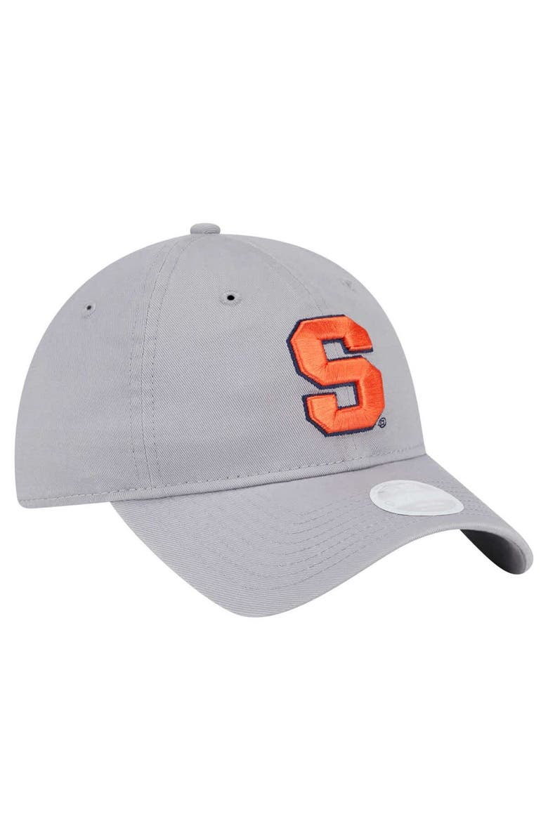 New Era Women's New Era  Gray Syracuse Orange Logo 9TWENTY Adjustable Hat, Alternate, color, 