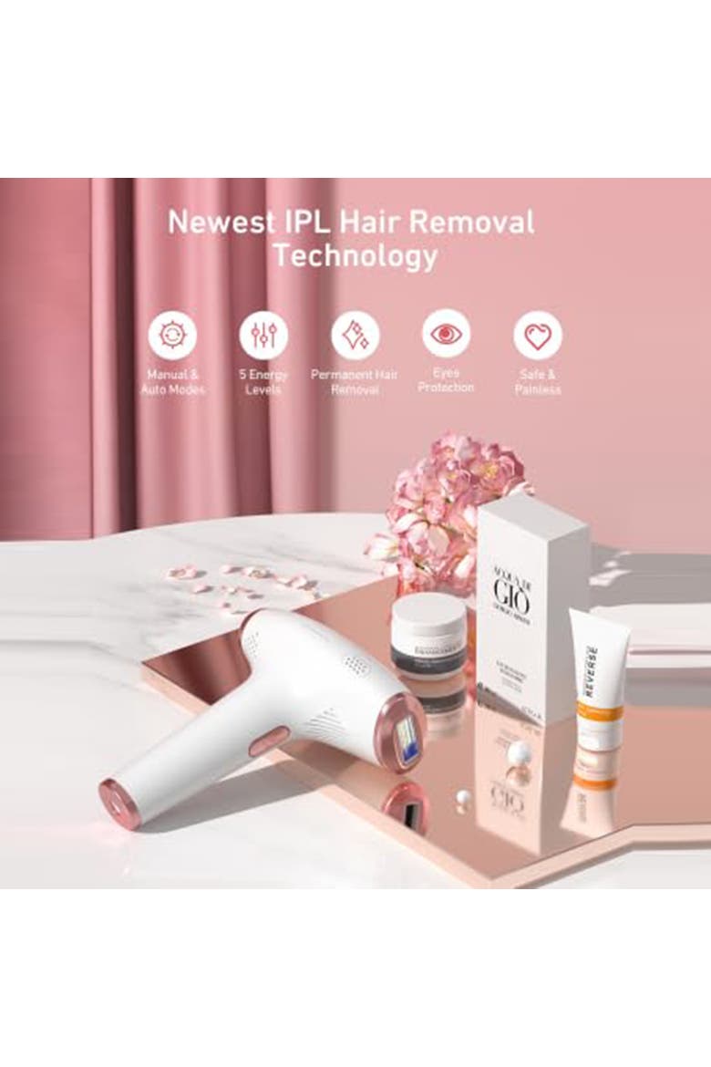 IPL Hair Removal, Laser Hair Removal for Women and Men, Alternate, color, White