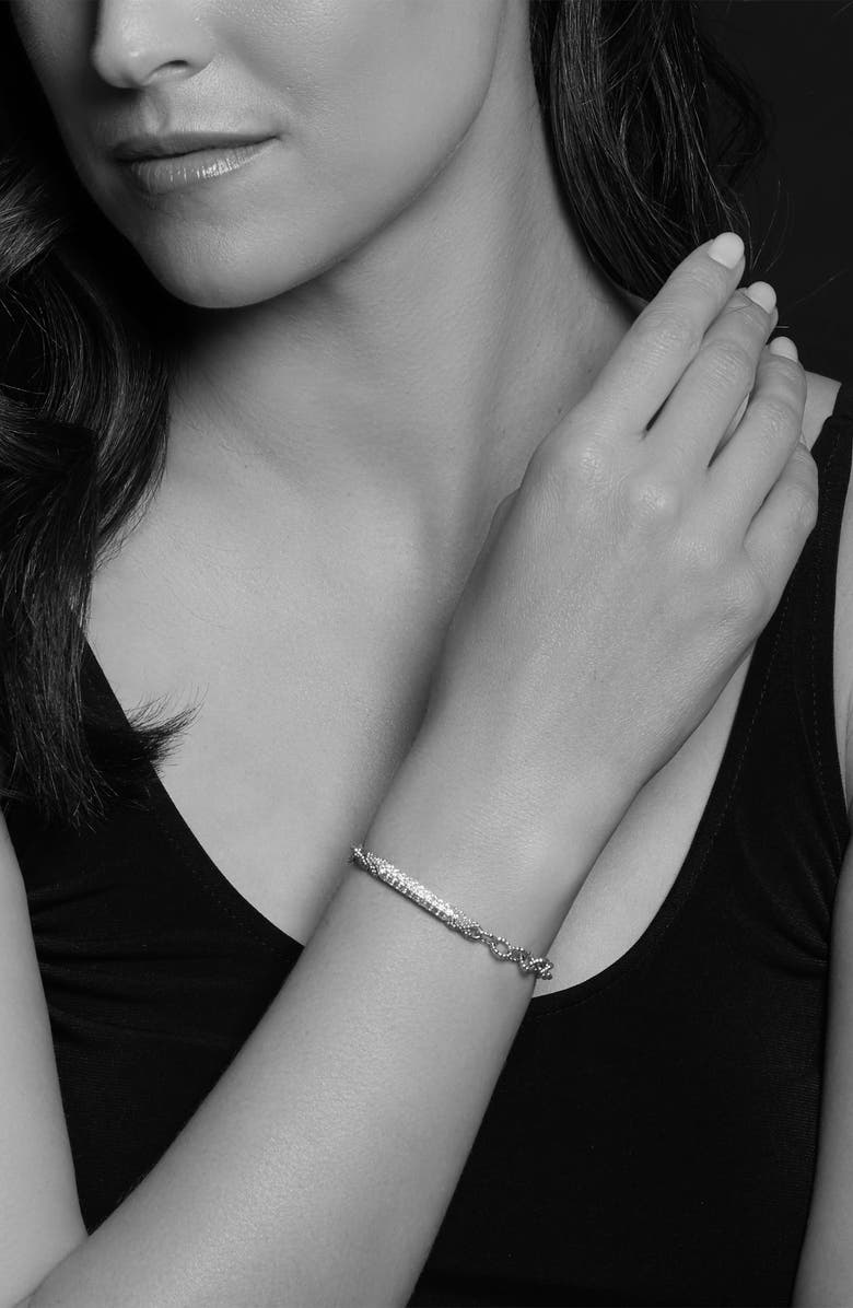 LAGOS Caviar Lux Diamond Pavé Link Bracelet, Alternate, color,
