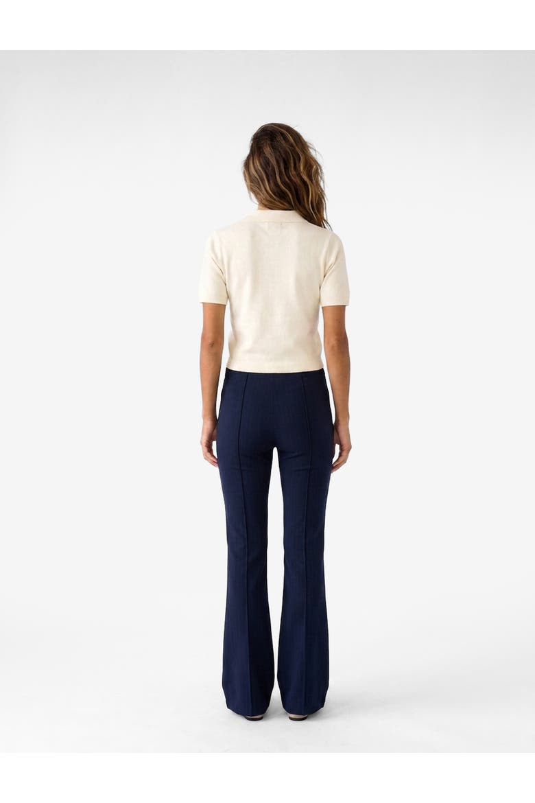 Flared Pants, Alternate, color, NAVY STRIPE
